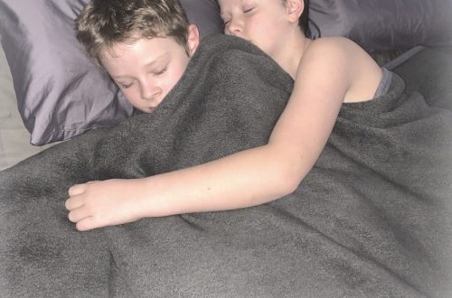 My boys sleeping